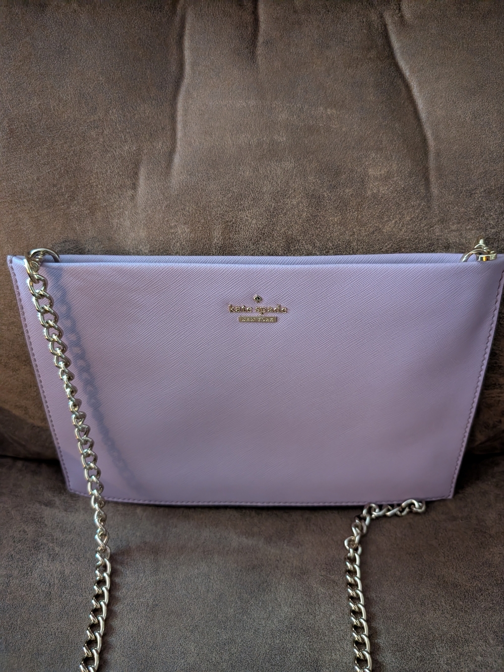 kate spade Lilac Saffiano Chain Shoulder Bag